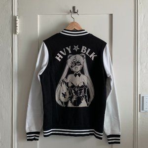 HVY BLK, S&M Sailor Moon Varsity Club Jacket Med.